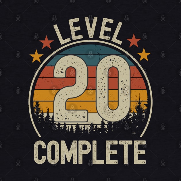 Level 20 Complete, 20th Anniversary Gifts for Him and Her, 20 Years Wedding Anniversary present for Husband and Wife, 20th Wedding Anniversary by JAMESFORSLIME